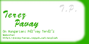 terez pavay business card